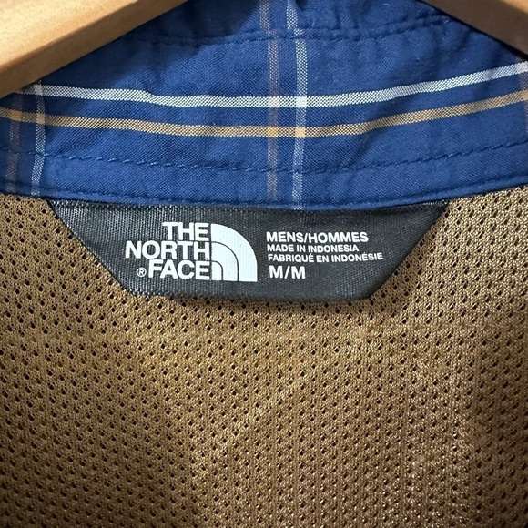 The North Face Shirt Mens Medium Blue Vented Back Button Up Long Roll Tab Sleeve - Picture 3 of 10